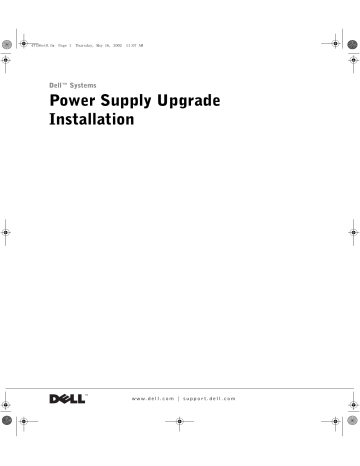 Dell PowerEdge 2600 server Manuel utilisateur | Fixfr