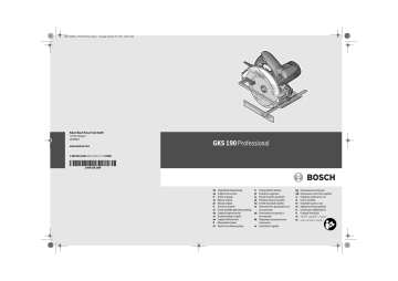 Bosch GKS 190 Mode d'emploi | Fixfr