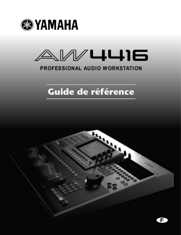 Mode d'emploi | Yamaha AW 4416 Manuel utilisateur | Fixfr