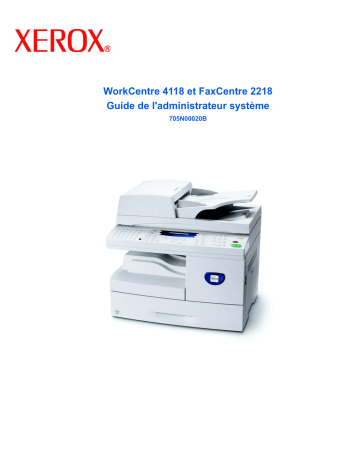 Xerox 2218 FaxCentre Manuel utilisateur | Fixfr