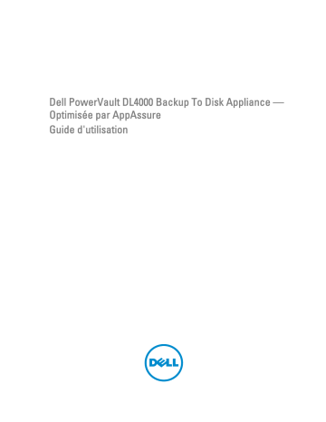 Dell DL4000 storage Manuel utilisateur | Fixfr