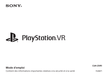 Sony PlayStation VR CUH-ZVR1 Mode d'emploi | Fixfr