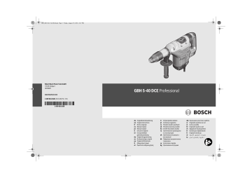 Bosch GBH 5-40 DCE Mode d'emploi | Fixfr