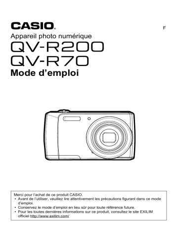 QV R70 | Casio QV R200 Mode d'emploi | Fixfr