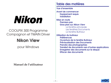 Manuel du propriétaire | Nikon VIEW 300 Manuel utilisateur | Fixfr