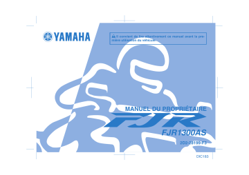 Manuel du propriétaire | Yamaha FJR1300AS Manuel utilisateur | Fixfr
