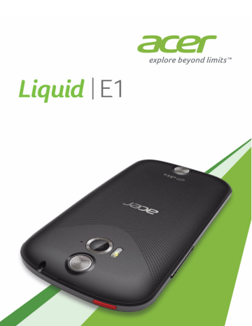 Manuel du propriétaire | Acer Liquid E1 Manuel utilisateur | Fixfr
