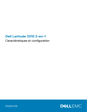 Dell Latitude 3310 2-in-1 laptop Manuel du propriétaire | Fixfr