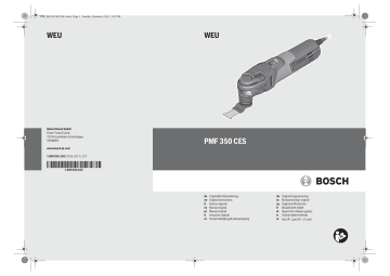 Bosch PMF 350 CES Mode d'emploi | Fixfr