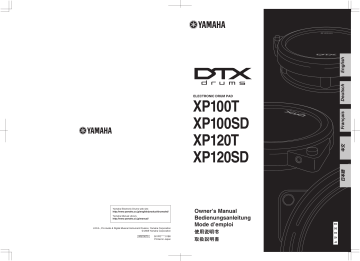 Manuel du propriétaire | Yamaha XP100SD Manuel utilisateur | Fixfr
