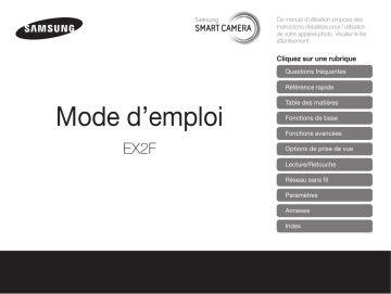 Samsung EX2F Mode d'emploi | Fixfr