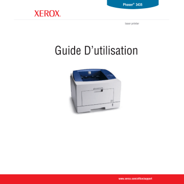 Xerox 3435 Phaser Mode d'emploi | Fixfr