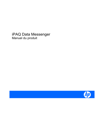 HP iPAQ Data Messenger Mode d'emploi | Fixfr