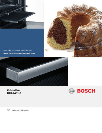 Manuel du propriétaire | Bosch HCA748120 Cuisinière Manuel utilisateur | Fixfr