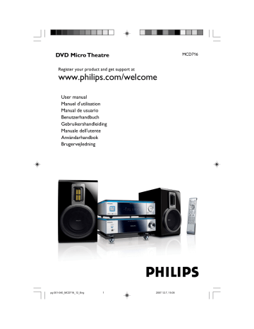 Manuel du propriétaire | Philips MCD716 Manuel utilisateur | Fixfr