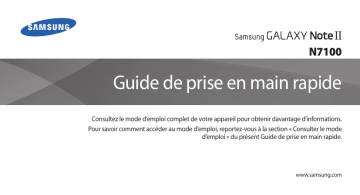 Galaxy Note II | Mode d'emploi | Samsung GT-N7100 Manuel utilisateur | Fixfr