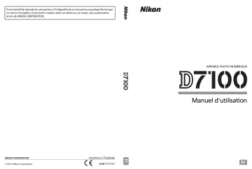 Mode d'emploi | Nikon D7100 Manuel utilisateur | Fixfr