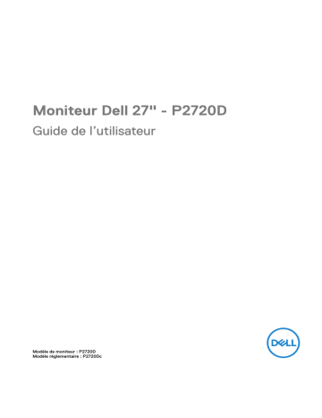 Dell P2720D electronics accessory Manuel utilisateur | Fixfr