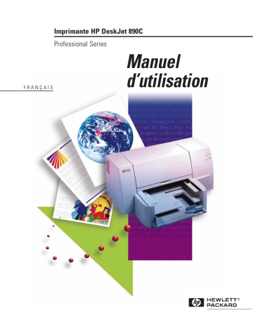 Manuel du propriétaire | HP Deskjet 890C Manuel utilisateur | Fixfr