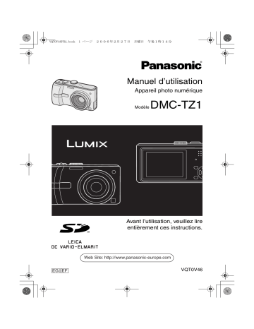 Panasonic DMC TZ1 Manuel utilisateur | Fixfr