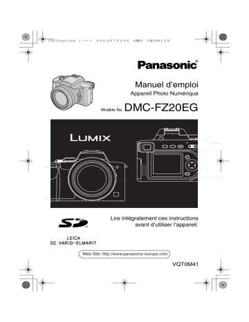 Panasonic DMC FZ20 EG Mode d'emploi | Fixfr