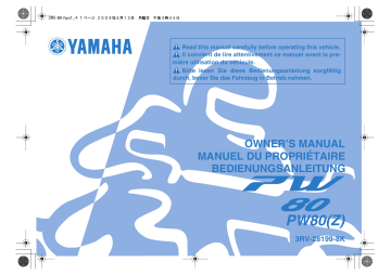 Manuel du propriétaire | Yamaha PW80 Manuel utilisateur | Fixfr