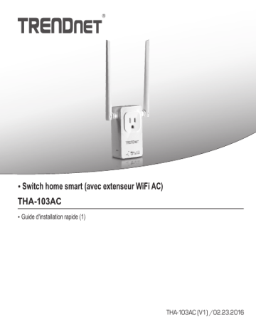 Trendnet THA-103AC Home Smart Switch Manuel utilisateur | Fixfr