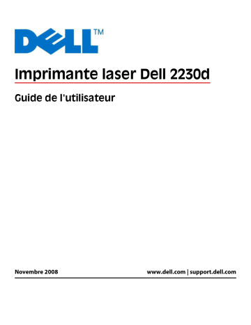 Dell 2230d/dn Mono Laser Printer printers accessory Manuel utilisateur | Fixfr