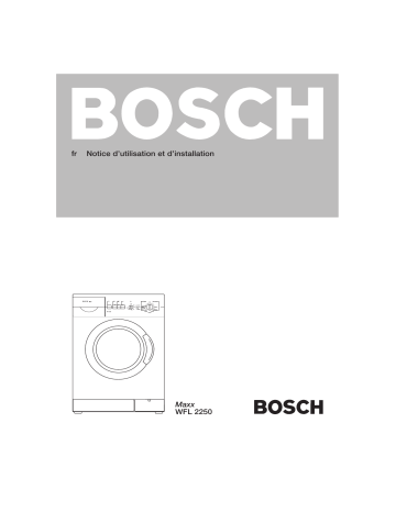 Bosch WFL2250FG/01 Washing Machine Manuel utilisateur | Fixfr