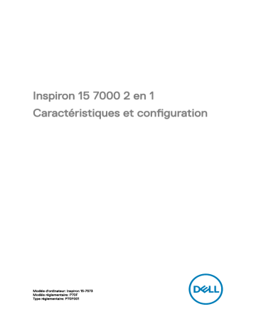 Dell Inspiron 7573 2-in-1 laptop spécification | Fixfr