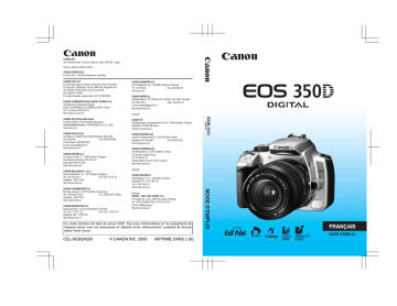 Canon EOS 350D Mode d'emploi | Fixfr