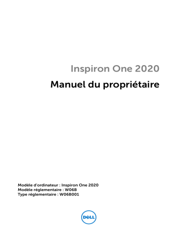 Dell Inspiron One 2020 desktop Manuel du propriétaire | Fixfr