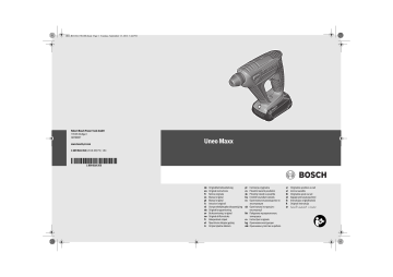 Bosch Uneo Maxx Mode d'emploi | Fixfr