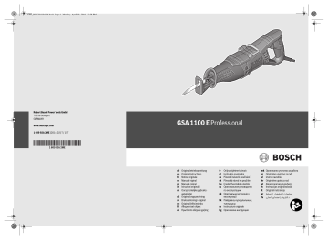 Bosch GSA1100E Mode d'emploi | Fixfr