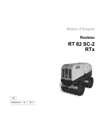 RT82-SC2 | RT82-SC2 EU | Wacker Neuson RTx-SC2 EU Trench Roller Manuel utilisateur | Fixfr