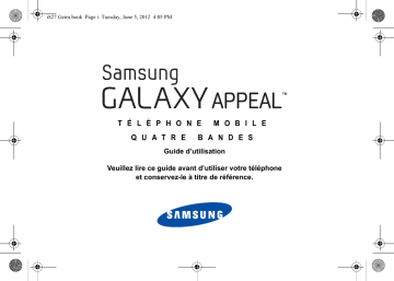 Galaxy Appeal | Samsung SGH-I827D Manuel utilisateur | Fixfr