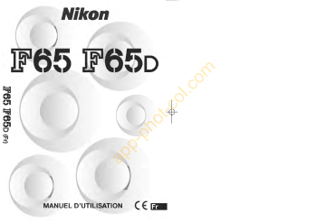 F65 D | Nikon F65 Mode d'emploi | Fixfr