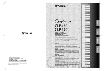 Manuel du propriétaire | Yamaha CLP-130-CLP-120 Manuel utilisateur | Fixfr