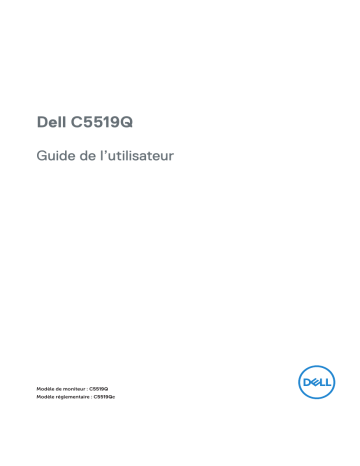Dell C5519Q electronics accessory Manuel utilisateur | Fixfr