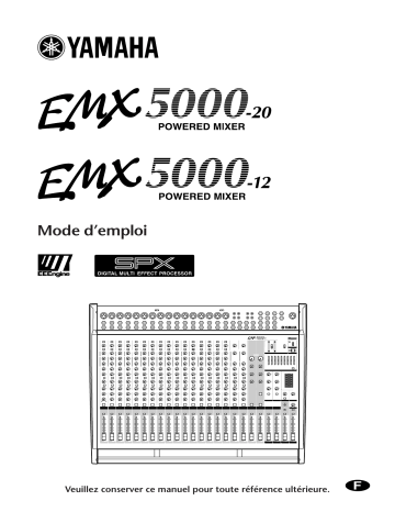 Manuel du propriétaire | Yamaha EMX5000 Manuel utilisateur | Fixfr