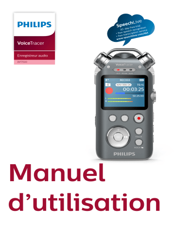 Philips DVT 7500 Manuel utilisateur | Fixfr