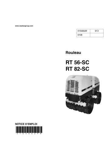 RT82-SC | Wacker Neuson RT56-SC Trench Roller Manuel utilisateur | Fixfr