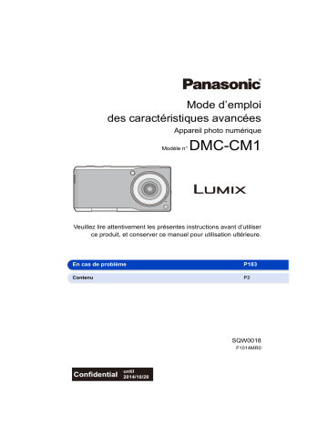 Panasonic DMC CM1 Mode d'emploi | Fixfr