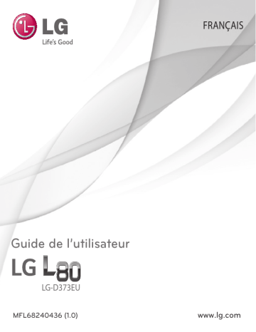 D373EU | D373 | Manuel du propriétaire | LG Série L80 Manuel utilisateur | Fixfr