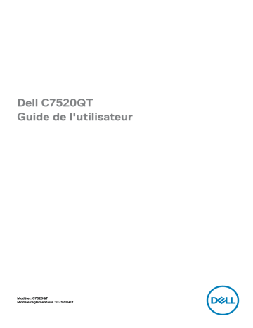 Dell C7520QT electronics accessory Manuel utilisateur | Fixfr