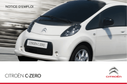 CITROEN C-Zero Manuel du propriétaire