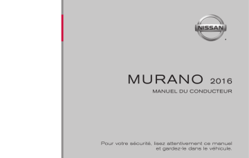 Nissan Murano 2015 Manuel du propriétaire | Fixfr