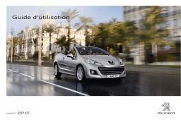 Peugeot 207 Manuel du propriétaire