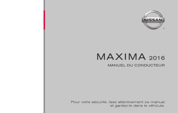 Nissan Maxima 2015 Manuel du propriétaire | Fixfr