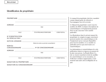 Acura MDX 2010-2014 Manuel du propriétaire | Fixfr